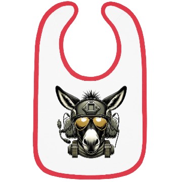 Discover Donkey Military Design Bibs