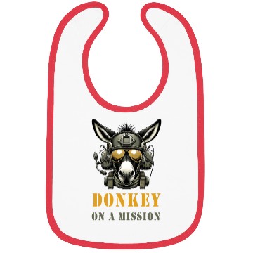 Discover Donkey In Mission Military Bibs