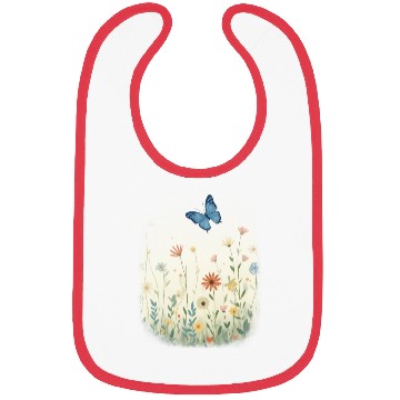 Discover Flowers and butterflies Bibs