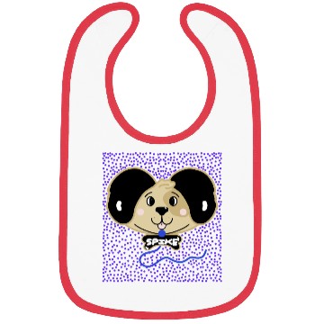 Discover Happy Puppy Spike Bibs