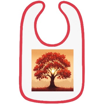Discover Vibrant Autumn Tree Art Bibs