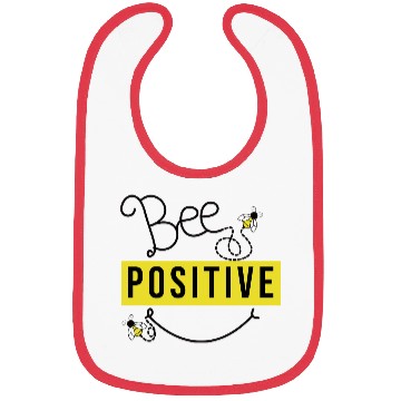 Discover Bee Positivity Inspirational Bibs