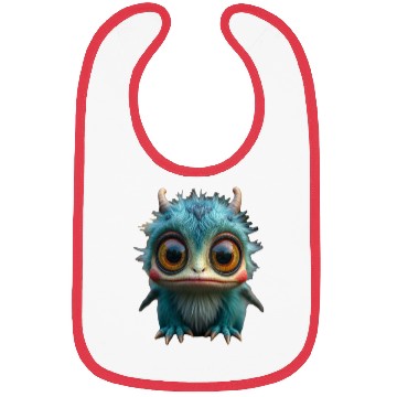 Discover Cutie Creature Green Horns Bibs