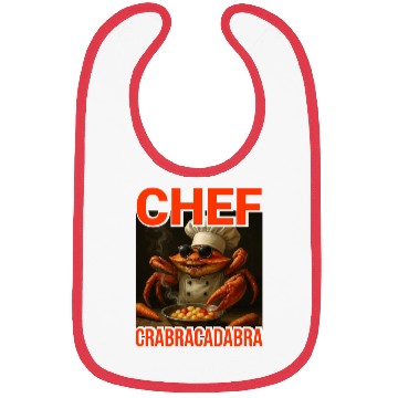 Discover Chef Crabracadabra Bibs - Meme Magic Crab Chef