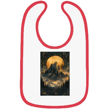 Discover Celestial Mountain Dreamscape Bibs