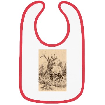 Discover elk in the mountains Bibs