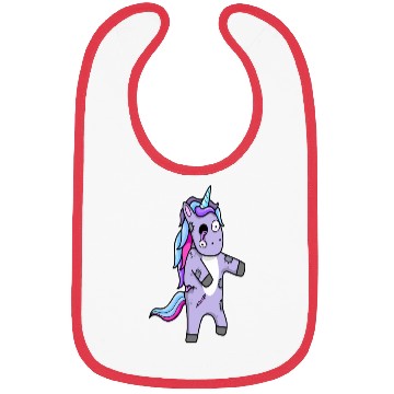 Discover Cute Zombie Unicorn Plush Design Bibs