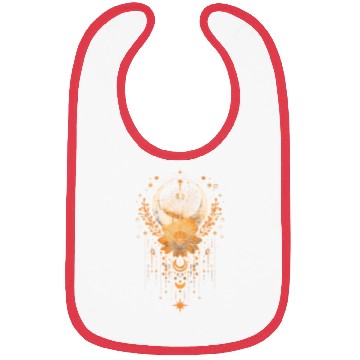 Discover Celestial Lotus Moon Dreamcatcher Bibs