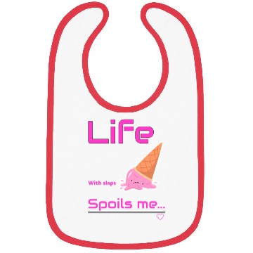 Discover Whimsical Ice Cream Life Sentiment Bibs