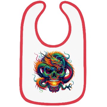 Discover Dragon Skull Portrait Bibs
