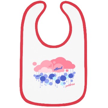 Discover Pastel Rain Cloud with Star Accents Bibs