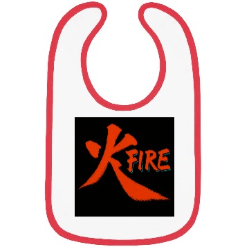 Discover Fiery Ink Brush Art Bibs