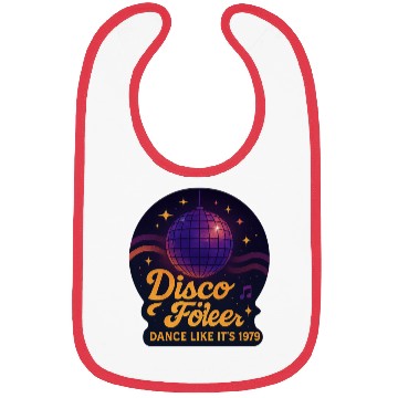 Discover Disco Foiler 1970s Dance Bibs