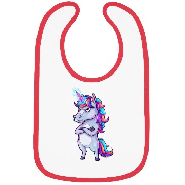 Discover Grumpy Unicorn: Sparkle & Sarcasm! Bibs