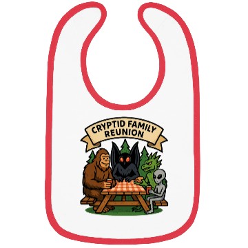 Discover Cryptid Family Reunion Bibs