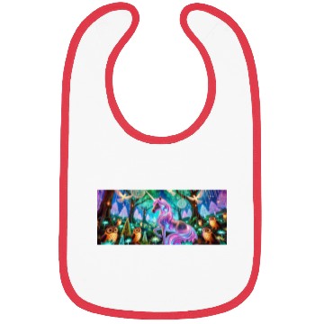 Discover Enchanted Unicorn Forest Design Bibs