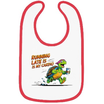 Discover Turtle Running Late with Coffee Bibs