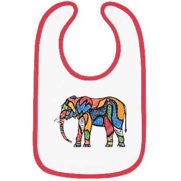Discover Tribal March Elephant Bibs