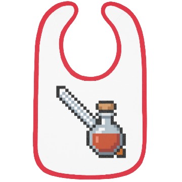 Discover Pixel Art Vampire Potion Design Bibs