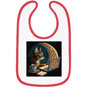 Discover I are programmer - cool hacker cat- islamic mood Bibs