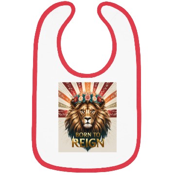 Discover Born to Reign Lion Bibs Bold Royal Jungle King