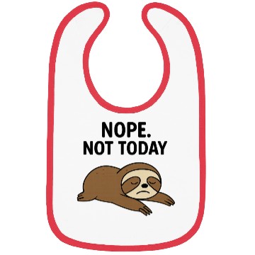 Discover Lazy Sloth Mood Bibs