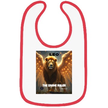 Discover Leo the Divine Ruler with Angel Wings Bibs