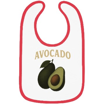 Discover Avocado Botanical Illustration Bibs
