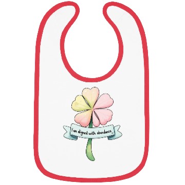 Discover Four-Leaf Clover with Affirmation Banner Bibs