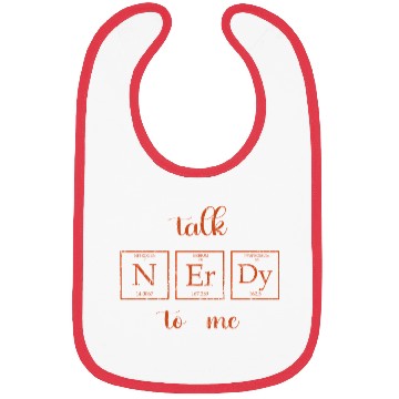 Discover Talk nerdy to me Sciences Periodic Table vintag Bibs