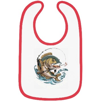 Discover Fishing Fish with Hook and Water Splash Bibs