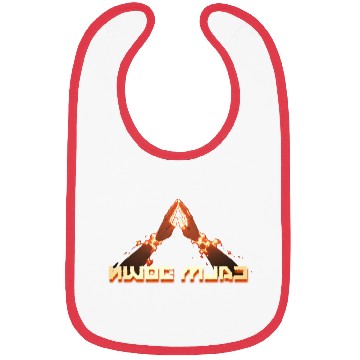 Discover Calm Down! Mirror Image: cool reverse typography Bibs