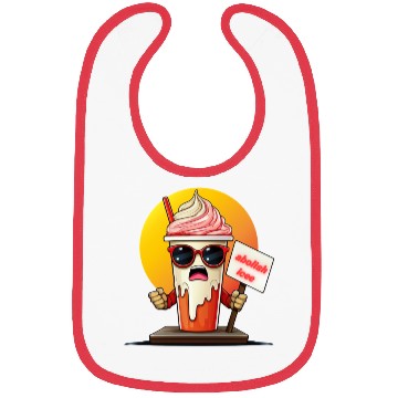 Discover Graffiti Style Ice Cream Mascot Bibs