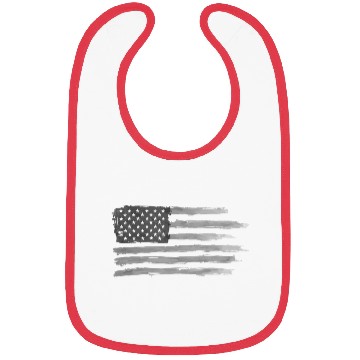 Discover Vintage Distressed American Flag Design Bibs
