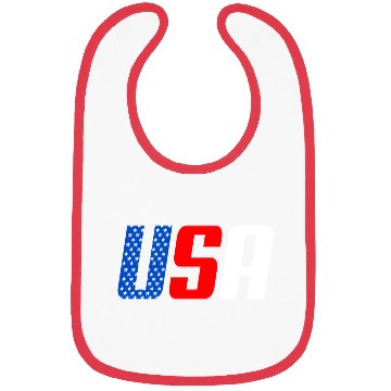 Discover Stars and Stripes USA Flag Design Bibs
