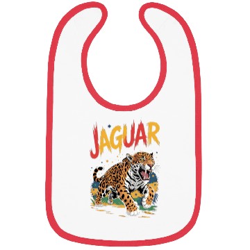 Discover Vivid Jaguar Bold Print Bibs