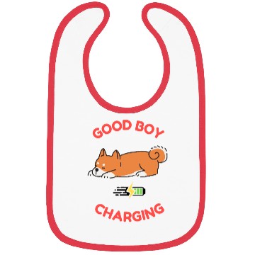 Discover Good Boy Charging – Lazy Shiba Inu Bibs