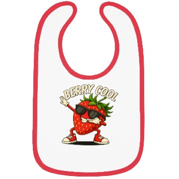 Discover Berry Cool Strawberry Bibs – Funny Back to School
