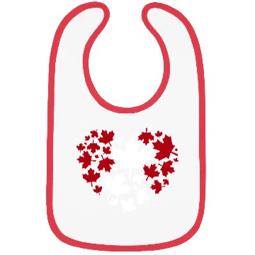 Discover Heart-Shaped Maple Leaf Pattern Bibs