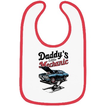Discover Retro Mechanic Car Illustration Bibs