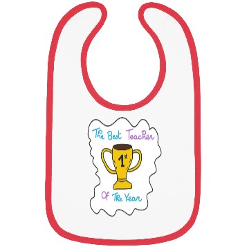 Discover First Teacher Appreciation Trophy Design Bibs