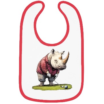 Discover Rhinoceros Golfer / Golf Rhinoceros Bibs