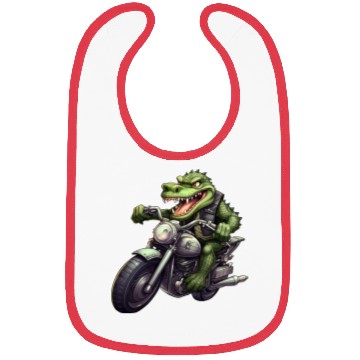Discover Alligator Motorcycle / Motorcyclist Alligators Bibs