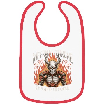 Discover Biomechanical Skull Flame Metal Bibs