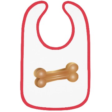 Discover Chew Bone Illustration in a Classic Style Bibs