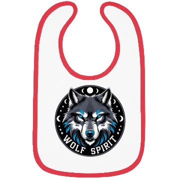 Discover Wolf Spirit Celestial Design Bibs
