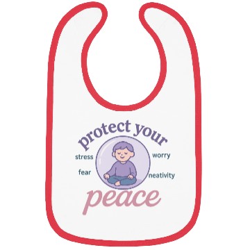 Discover Serene Peaceful Meditation Design Bibs
