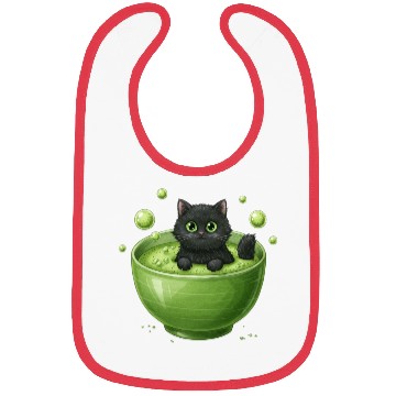 Discover Black Cat in Green Tea Bubble Bath Bibs