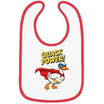 Discover Quack Power Superhero Design Bibs
