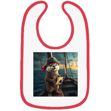 Discover Pirate Otter Sailing Adventure Bibs